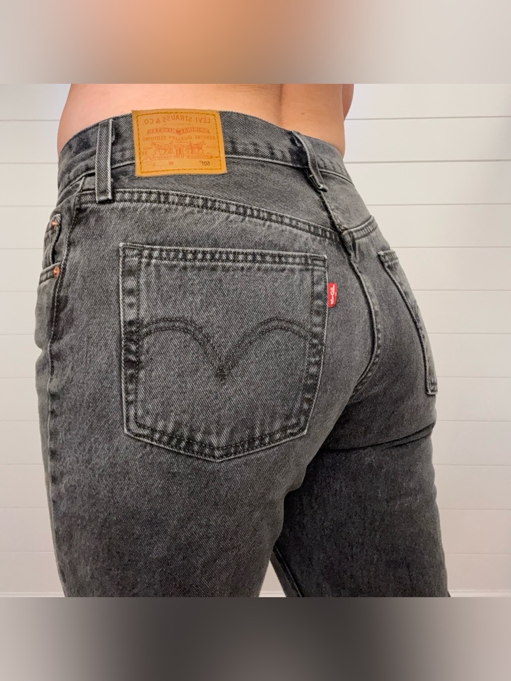 Levi's Women’s 501 Black Straight Leg Jeans
